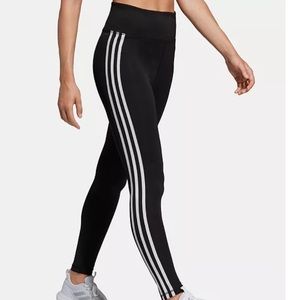 Women's adidas Midrise Climalite 3-Stripe Midrise Leggings